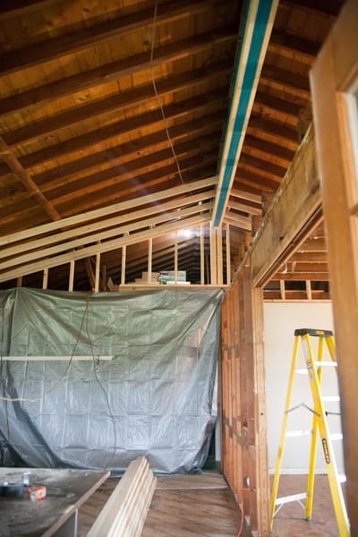 load bearing wall exposed truss design